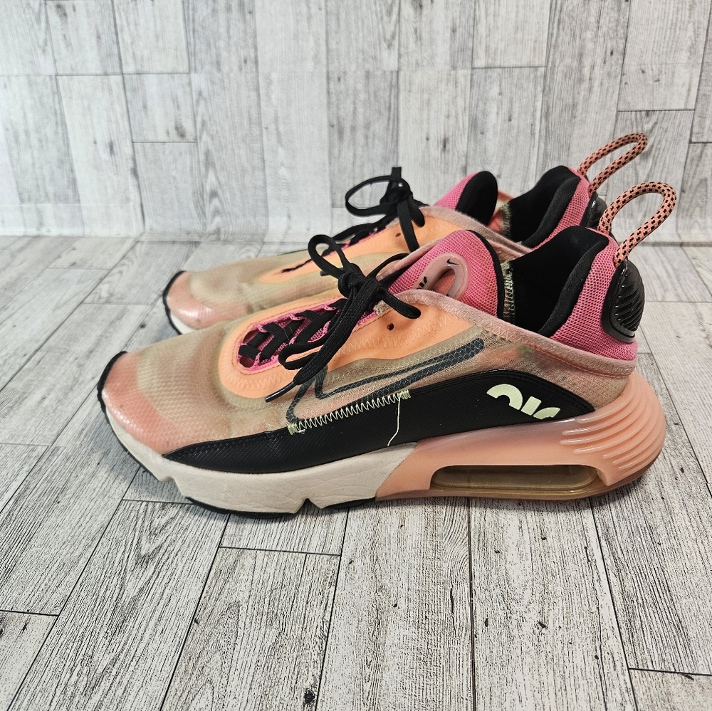 Nike Womens Air Max 2090 CT1290-700 Orange Running Shoes Sneakers Size 8